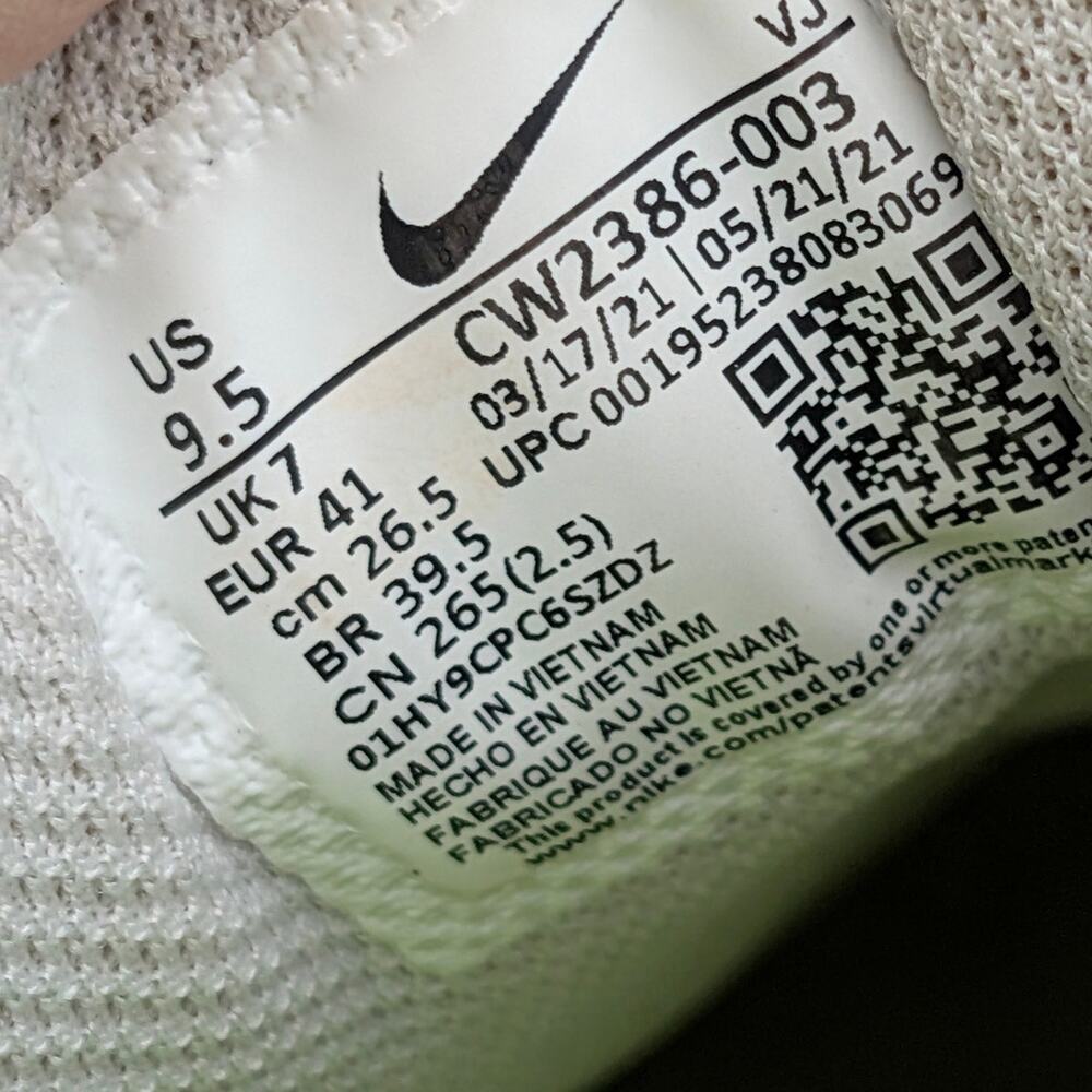 Nike Crater Impact Running Shoes Women's Light Bone/Bright Crimson Sz US9.5 EU41 - Picture 7 of 14